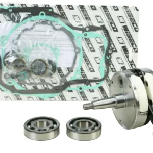 WISECO WAŁ KORBOWY KAWASAKI KX 250 '02-'04 (Z ŁOŻYSKAMI I USZCZELNIACZAMI NA WAŁ ORAZ KOMPLETEM USZCZELEK NA DÓŁ SILNIKA) (HR4017) Tylko dziś