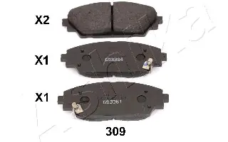 ASHIKA 50-03-309 Klocki hamulcowe Oferta