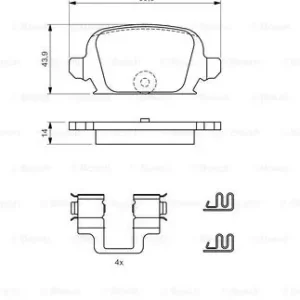 Najlepsza cena BOSCH 0 986 424 528 Klocki hamulcowe