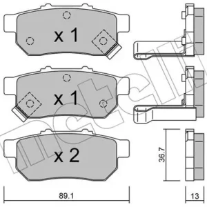 METELLI 22-0176-1 Klocki hamulcowe Oferta