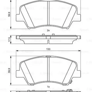 BOSCH 0 986 494 712 Klocki hamulcowe Ostatnia szansa