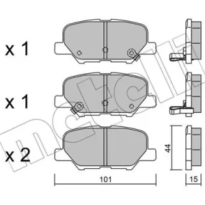 Tylko dziś METELLI 22-0995-0 Klocki hamulcowe