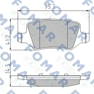 Oferta limitowana FOMAR FRICTION FO 909281 Klocki hamulcowe