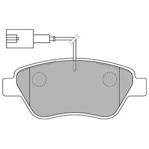 DELPHI LP1722 Klocki hamulcowe Premium
