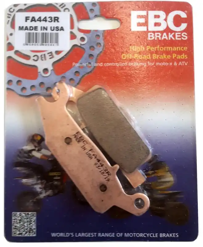 KLOCKI HAMULCOWE EBC FA443R YAMAHA YFM 250 RAPTOR, YFM 700 550 GRIZZLY, Darmowa dostawa