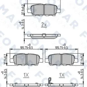 Promocja FOMAR FRICTION FO 859981 Klocki hamulcowe
