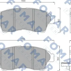 FOMAR FRICTION FO 481681 Klocki hamulcowe Rabat