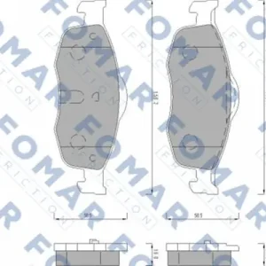 FOMAR FRICTION FO 491681 Klocki hamulcowe Popularny