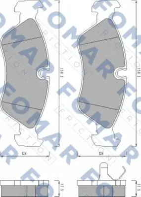 FOMAR FRICTION FO 443381 Klocki hamulcowe Wysoka jakość