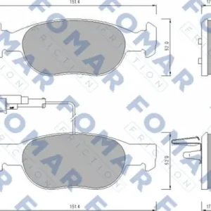 FOMAR FRICTION FO 624381 Klocki hamulcowe Oferta limitowana