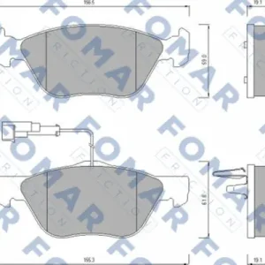 Zamów teraz FOMAR FRICTION FO 635381 Klocki hamulcowe