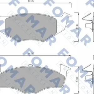 FOMAR FRICTION FO 643281 Klocki hamulcowe Tani