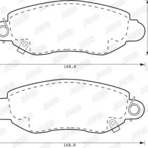 Autentyczny JURID 573015J Klocki hamulcowe
