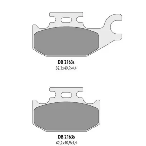 KLOCKI HAMULCOWE DB2163OR-D FA413 DELTA, SUZUKI 750, 700, 500, 450 KING QUAD LEWY PRZÓD, Popularny