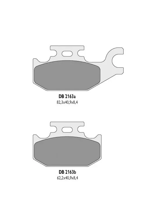 KLOCKI HAMULCOWE DB2163OR-D FA413 DELTA, SUZUKI 750, 700, 500, 450 KING QUAD LEWY PRZÓD, Popularny