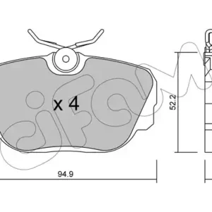 CIFAM 822-042-0 Klocki hamulcowe Tani
