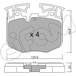 Darmowa dostawa CIFAM 822-1146-0 Klocki hamulcowe