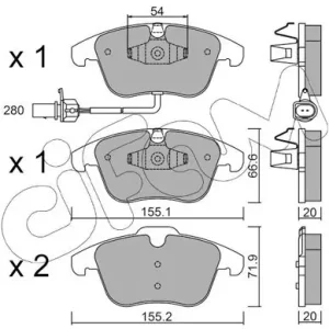 CIFAM 822-675-2 Klocki hamulcowe Oryginalny