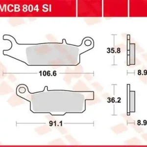 KLOCKI HAMULCOWE YAMAHA GRIZZLY YFM 550 D 4X4 PRZÓD TYŁ Oryginalny