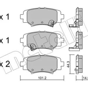 METELLI 22-0993-0 Klocki hamulcowe Kup teraz