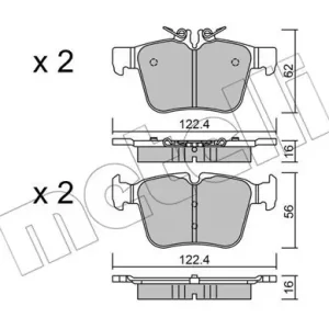 Darmowa dostawa METELLI 22-1020-0 Klocki hamulcowe