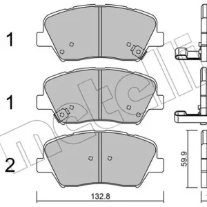 METELLI 22-1026-0 Klocki hamulcowe Rabat