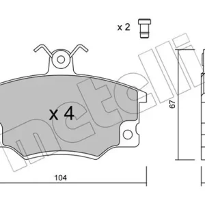 METELLI 22-0030-1 Klocki hamulcowe Oryginalny