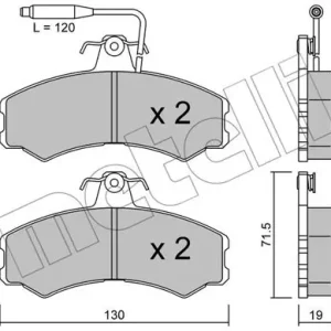 METELLI 22-0031-0 Klocki hamulcowe Premium
