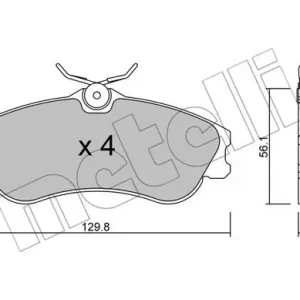 METELLI 22-0217-1 Klocki hamulcowe Najlepsza cena