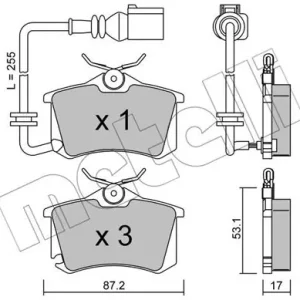 METELLI 22-0100-4 Klocki hamulcowe Zwrot pieniędzy