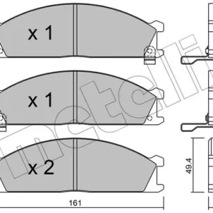 METELLI 22-0107-1 Klocki hamulcowe Tylko dziś