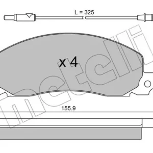 METELLI 22-0098-0 Klocki hamulcowe Bezpieczna płatność