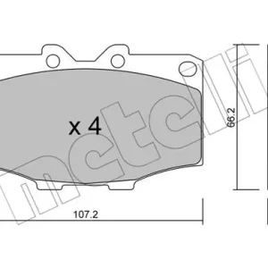 Ostatnia szansa METELLI 22-0109-0 Klocki hamulcowe