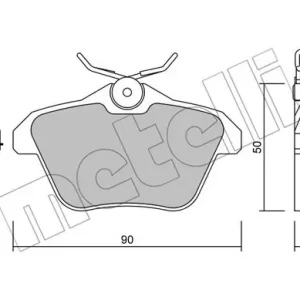 Rabat METELLI 22-0113-0 Klocki hamulcowe