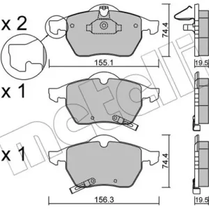 METELLI 22-0118-1 Klocki hamulcowe Rabat