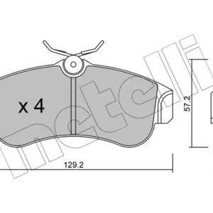 METELLI 22-0123-0 Klocki hamulcowe Tani