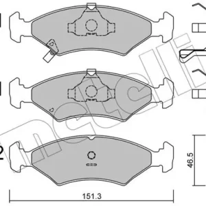 Wysoka jakość METELLI 22-0127-0 Klocki hamulcowe