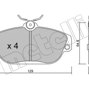 METELLI 22-0132-0 Klocki hamulcowe Niska cena
