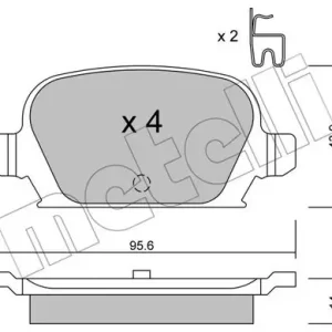 METELLI 22-0541-0 Klocki hamulcowe Wyprzedaż
