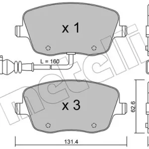 METELLI 22-0547-1 Klocki hamulcowe Tylko dziś