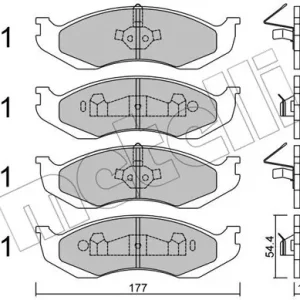 Tani METELLI 22-0218-0 Klocki hamulcowe
