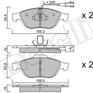 METELLI 22-0220-0 Klocki hamulcowe Wysoka jakość