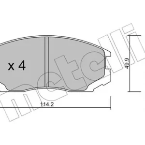 METELLI 22-0221-0 Klocki hamulcowe Oferta