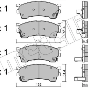 Darmowa dostawa METELLI 22-0223-0 Klocki hamulcowe