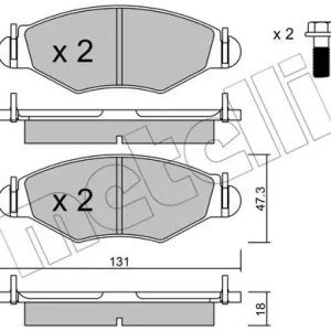 METELLI 22-0254-1 Klocki hamulcowe Ekspresowa dostawa