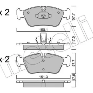 METELLI 22-0260-0 Klocki hamulcowe Szybka dostawa