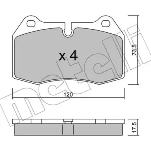 Ostatnia szansa METELLI 22-0645-0 Klocki hamulcowe