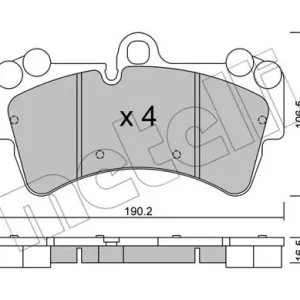 METELLI 22-0654-0 Klocki hamulcowe Ekspresowa dostawa