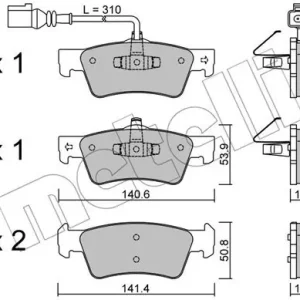 METELLI 22-0661-1 Klocki hamulcowe Najlepsza cena