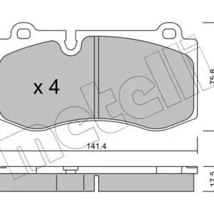METELLI 22-0669-0 Klocki hamulcowe Zamów teraz